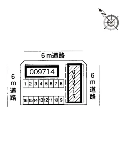 ★手数料０円★鶴ヶ島市松ヶ丘　月極駐車場（LP）